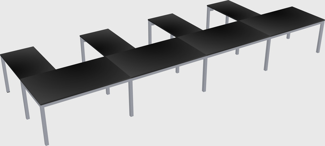 L-shaped desk