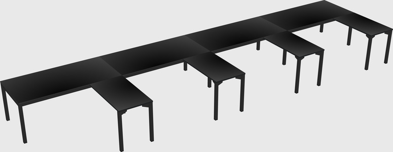 L-shaped desk