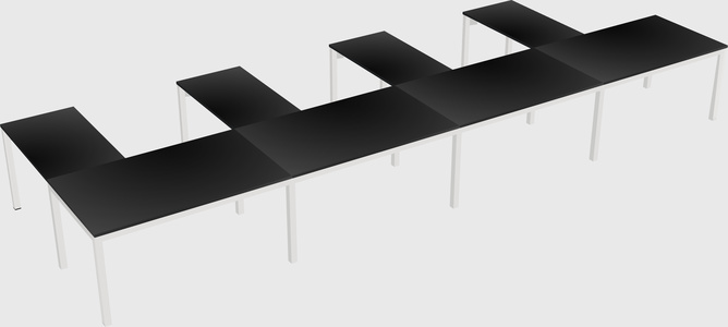 L-shaped desk