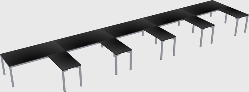 L-shaped desk