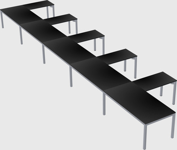 L-shaped desk