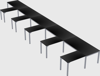 L-shaped desk
