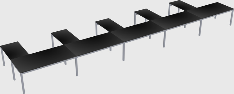 L-shaped desk
