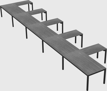 L-shaped desk