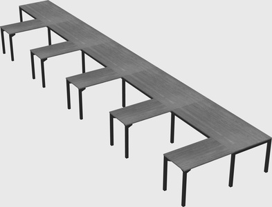 L-shaped desk
