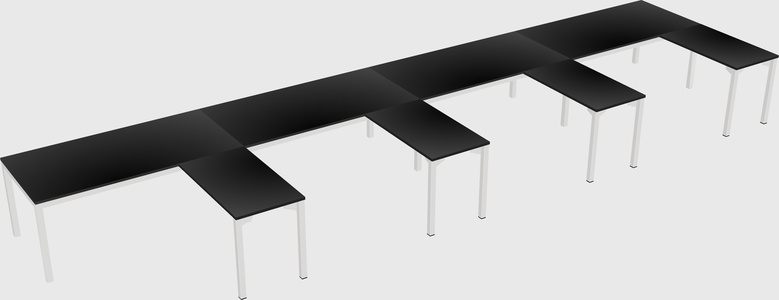 L-shaped desk