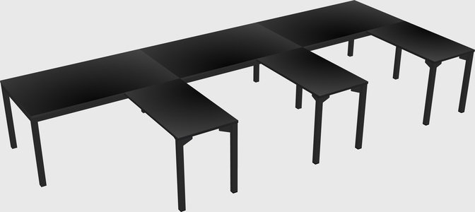 L-shaped desk