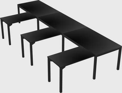 L-shaped desk