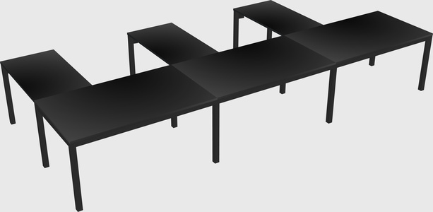 L-shaped desk