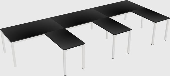 L-shaped desk
