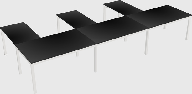 L-shaped desk
