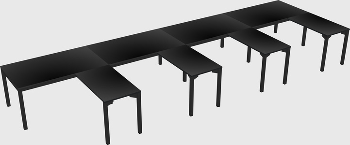 L-shaped desk