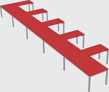 L-shaped desk