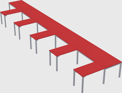 L-shaped desk