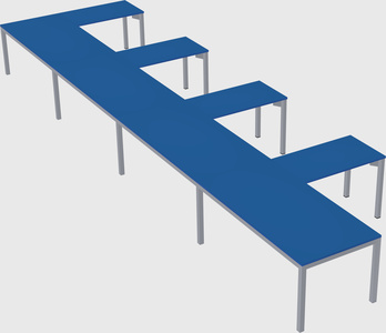 L-shaped desk