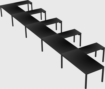 L-shaped desk