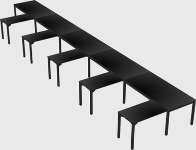 L-shaped desk