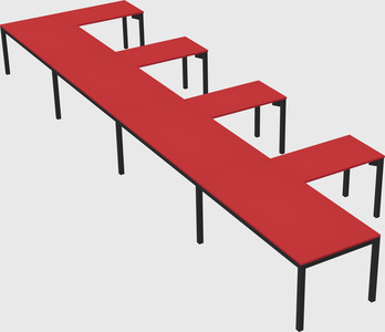L-shaped desk