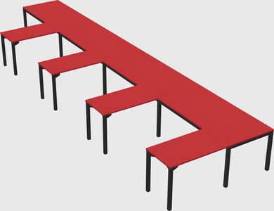 L-shaped desk