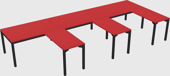 L-shaped desk