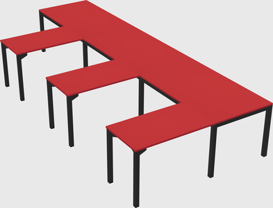 L-shaped desk