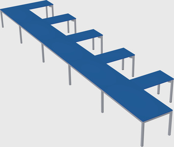 L-shaped desk
