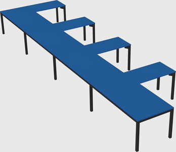 L-shaped desk
