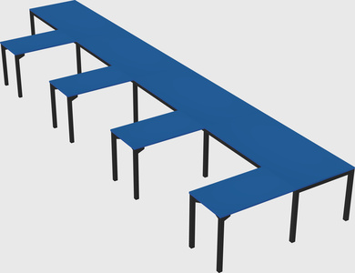L-shaped desk