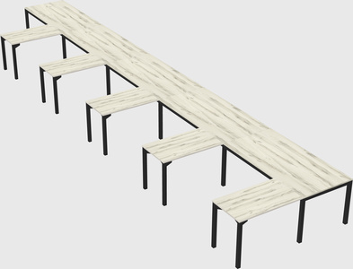 L-shaped desk