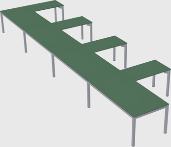 L-shaped desk