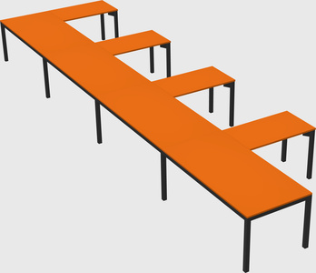 L-shaped desk