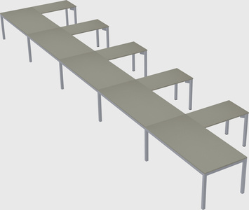 L-shaped desk