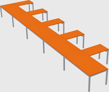 L-shaped desk