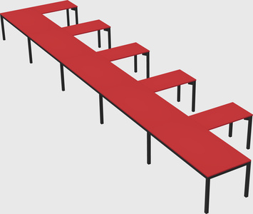 L-shaped desk
