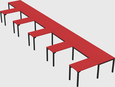 L-shaped desk