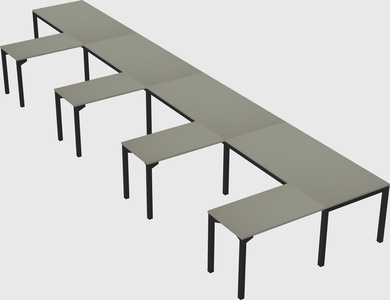 L-shaped desk