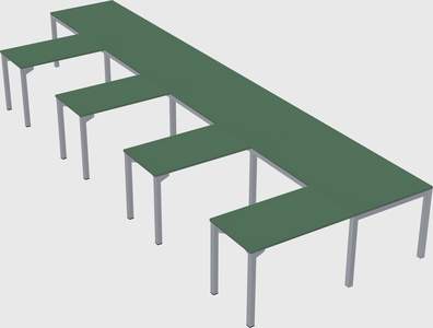 L-shaped desk