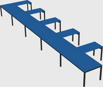 L-shaped desk
