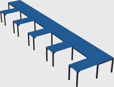 L-shaped desk