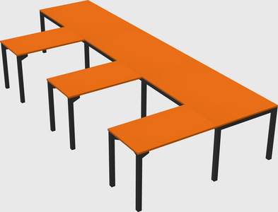L-shaped desk