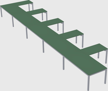 L-shaped desk