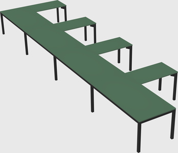 L-shaped desk