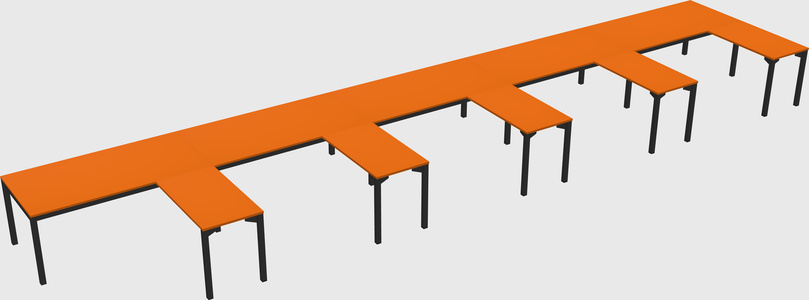 L-shaped desk