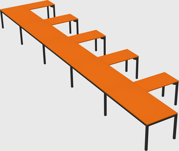 L-shaped desk