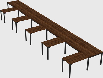 L-shaped desk