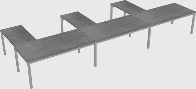 L-shaped desk