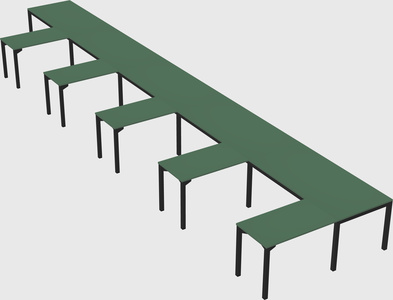 L-shaped desk