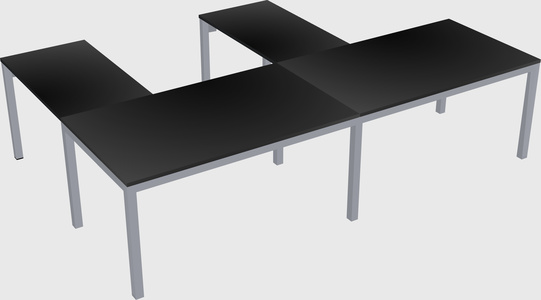 L-shaped desk