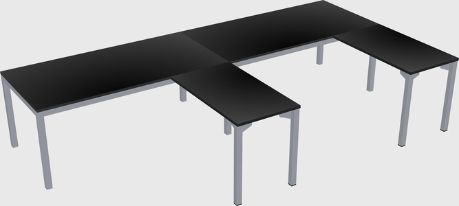 L-shaped desk