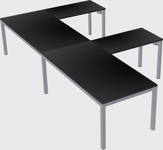 L-shaped desk